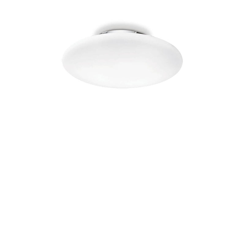 Plafonnier Smarties blanc, verre