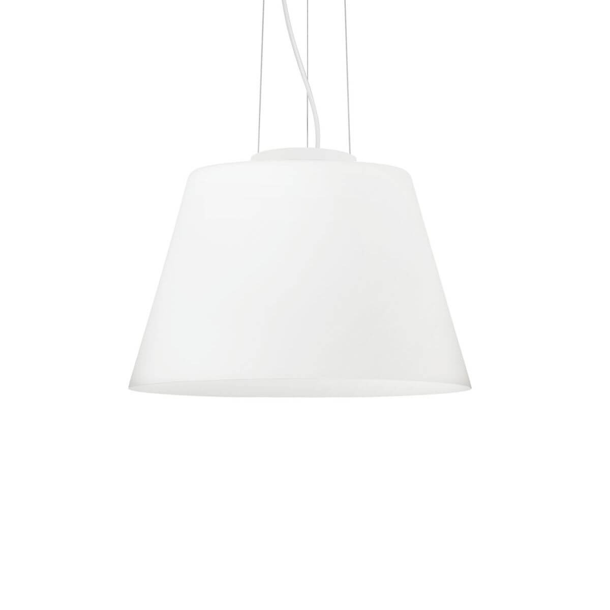 Suspension Cylinder blanche, verre