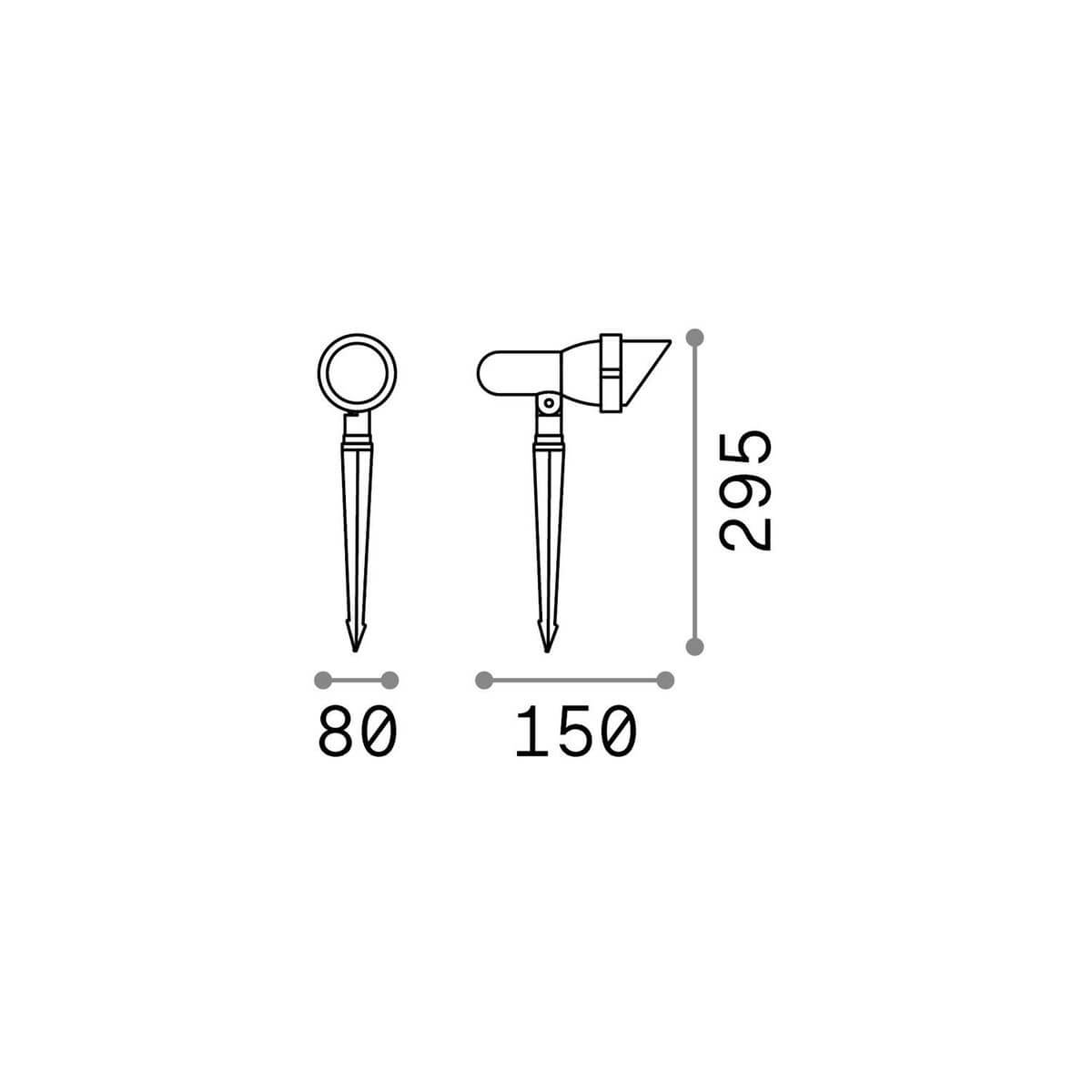 Luminaire extérieur Terra anthracite, L 15 cm