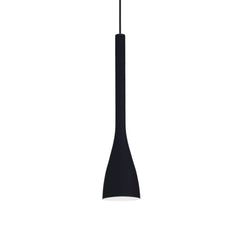 Suspension Flut noire, verre, H 42 cm
