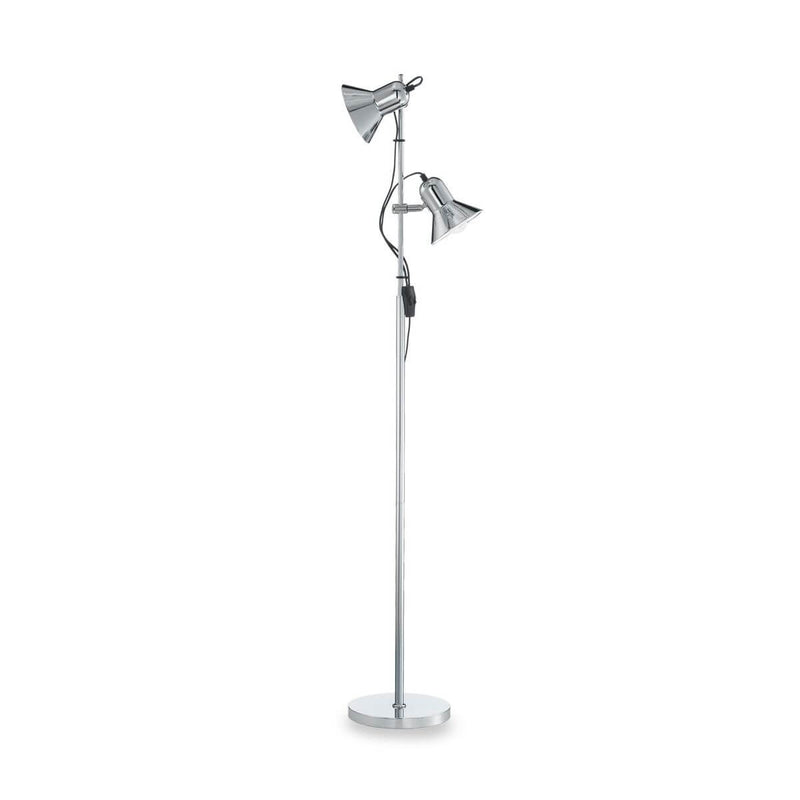 Lampadaire Polly 2 lumières chromé