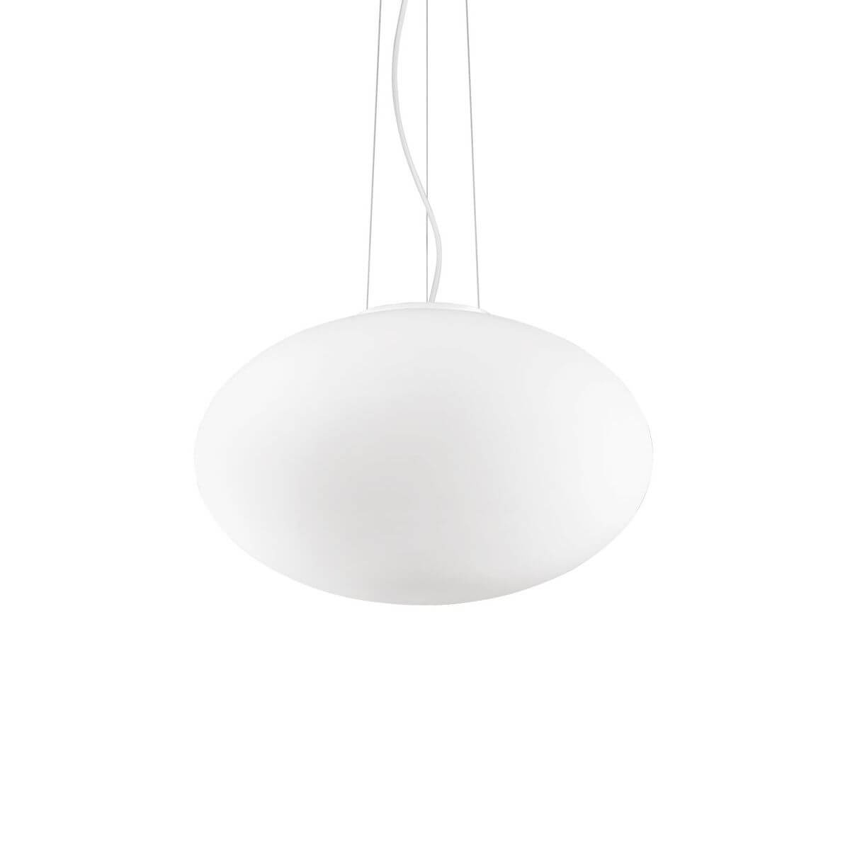 Suspension Candy blanche, verre, Ø 40 cm