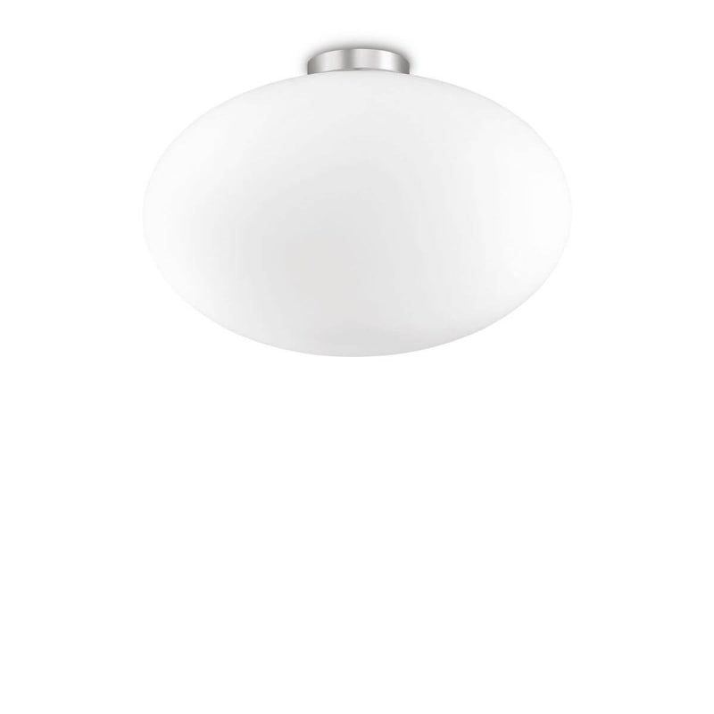 Plafonnier Candy blanc, verre