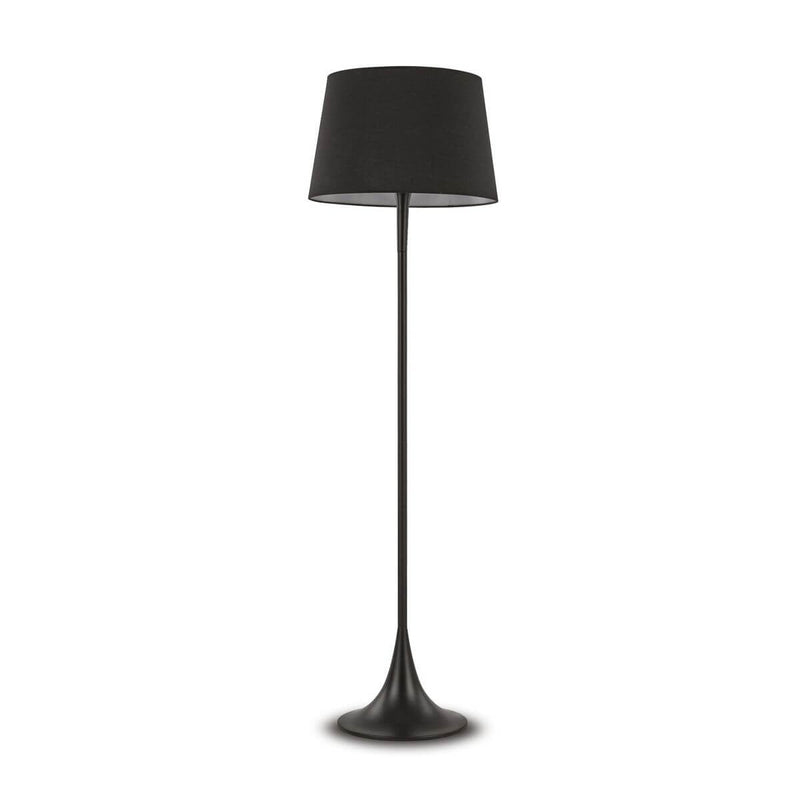 Lampadaire London noir, tissu
