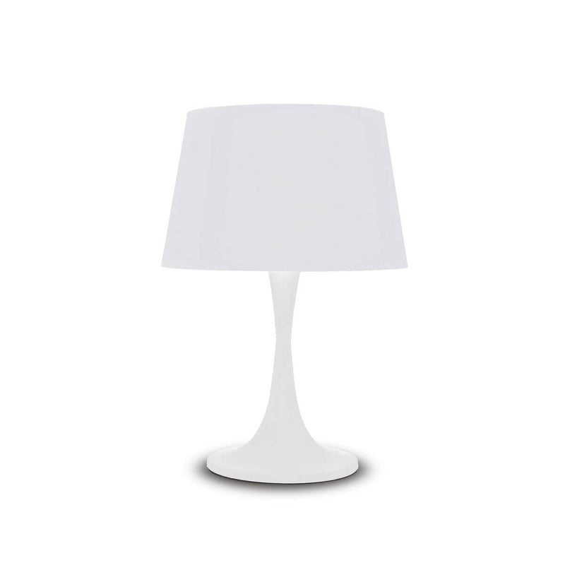 Lampe à poser London blanche, tissu, Ø 32 cm