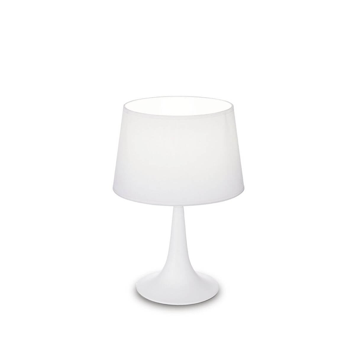 Lampe à poser London blanche, tissu, Ø 23,5 cm