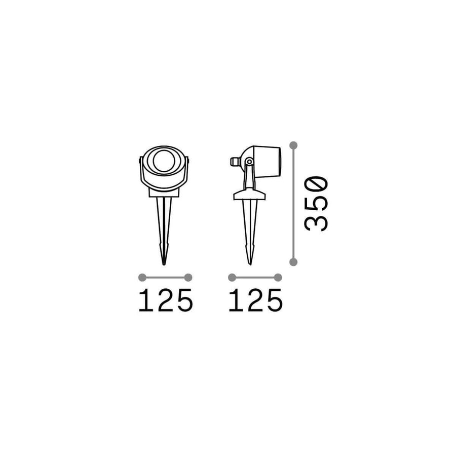Luminaire extérieur Elio noir