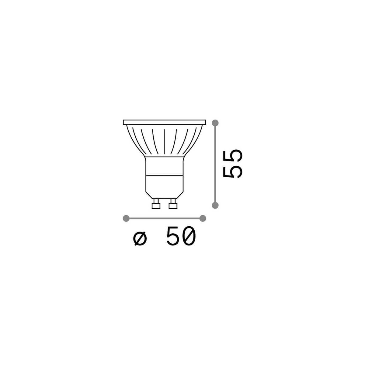 Ampoule GU10 transparente, 7 W | Ideal Lux