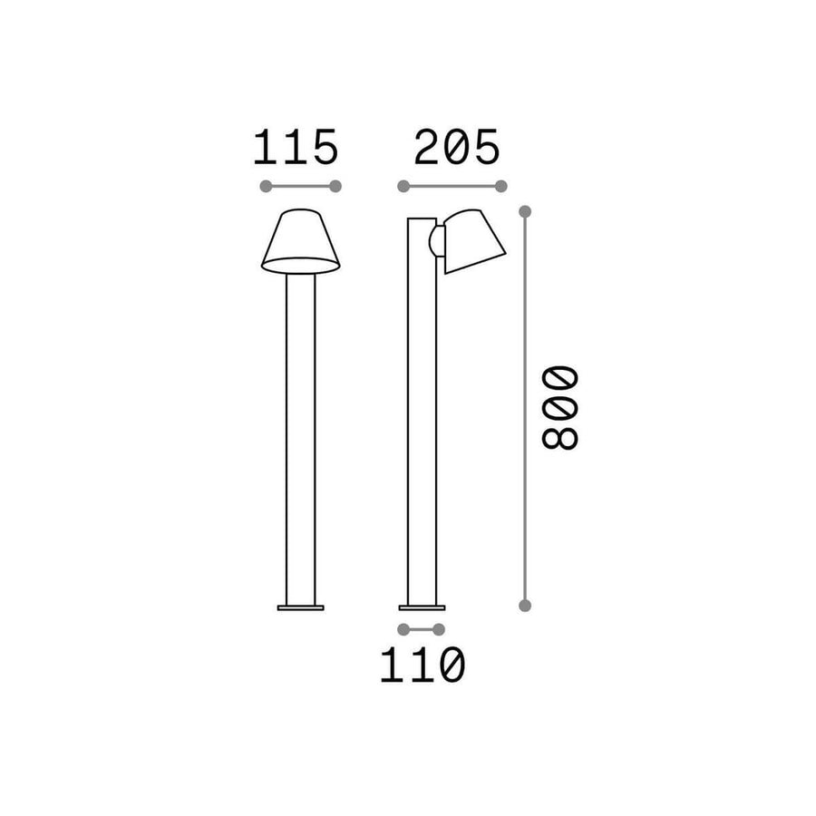 Lampadaire extérieur GAS anthracite