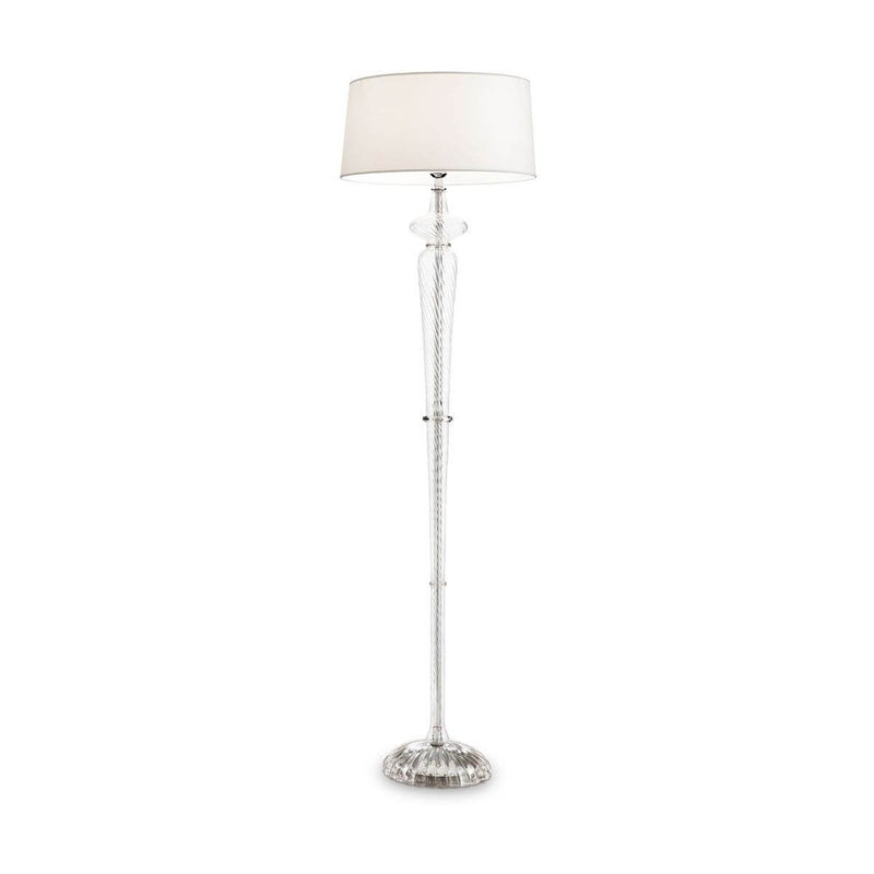 Lampadaire Forcola blanc, verre