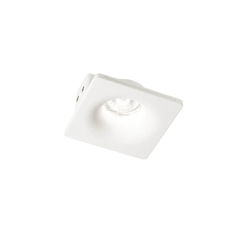 Spot encastrable Zephyr blanc, plâtre, L 12 cm