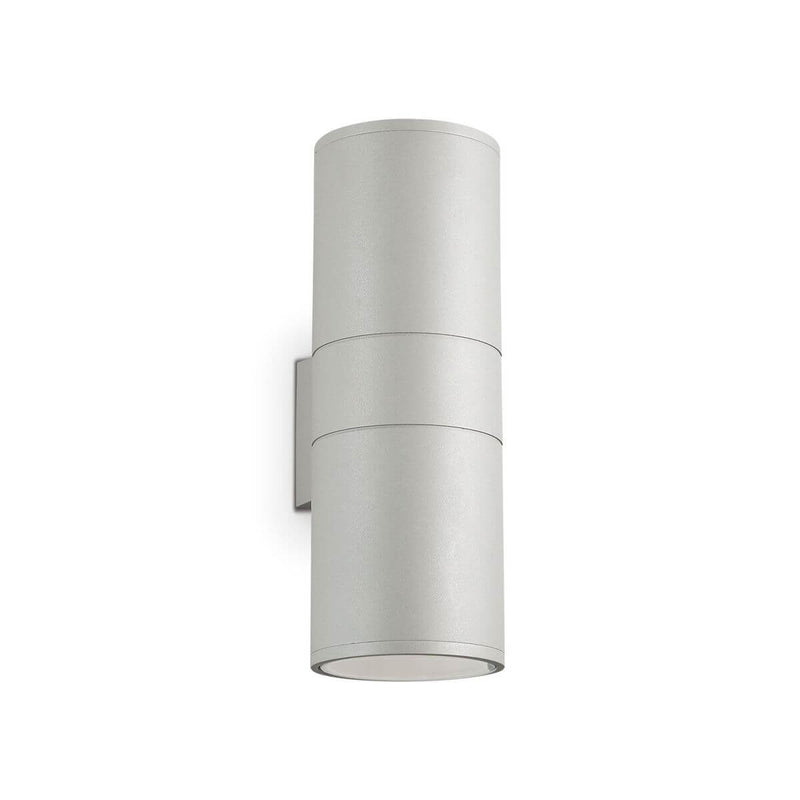 Applique extérieure GUN 2 lumières grise, L 31 cm