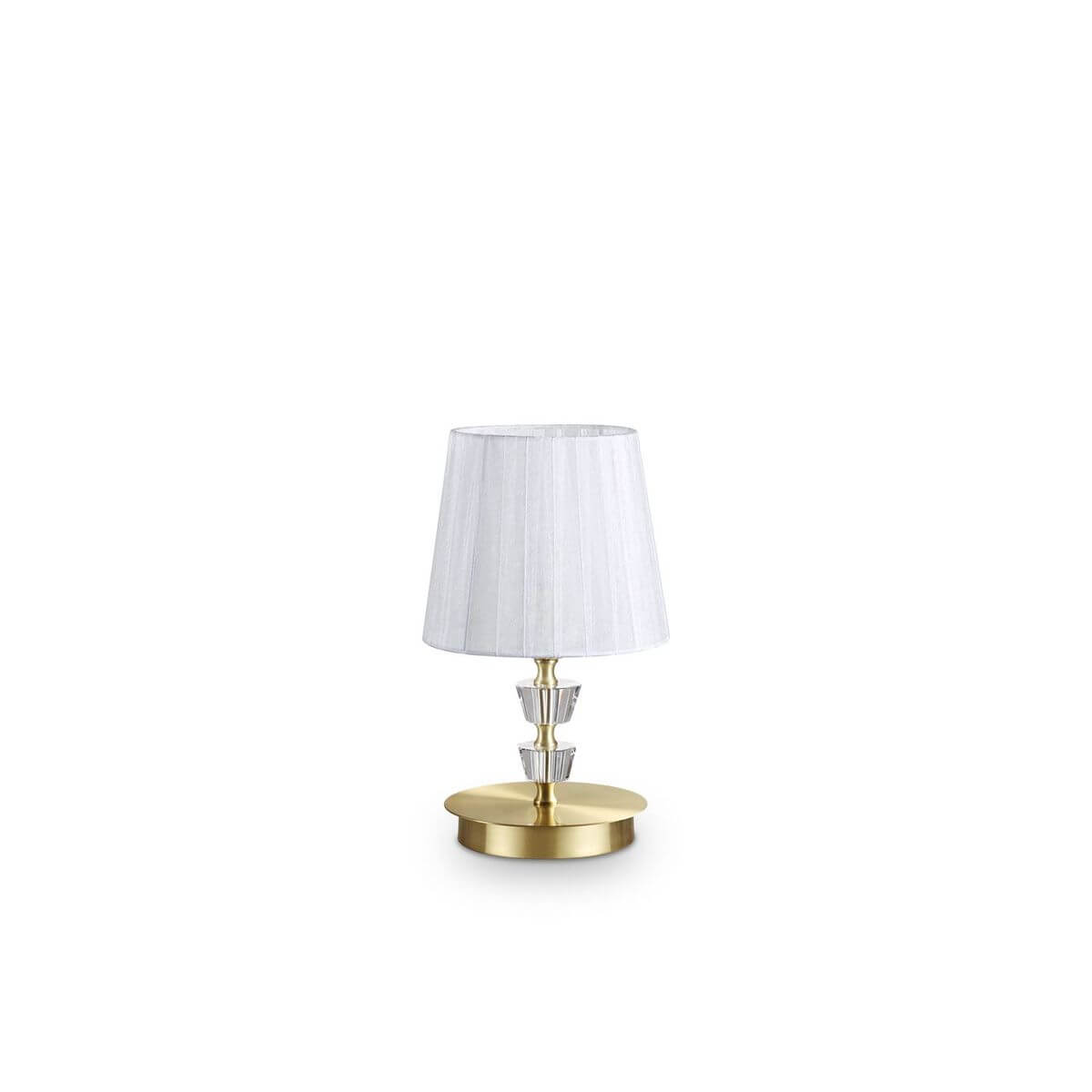 Lampe à poser Pegaso laiton, verre