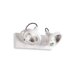 Plafonnier Glim 2 lumières blanc
