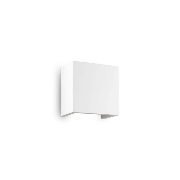 Applique murale Flash Gesso blanche, plâtre, L 12,5 cm