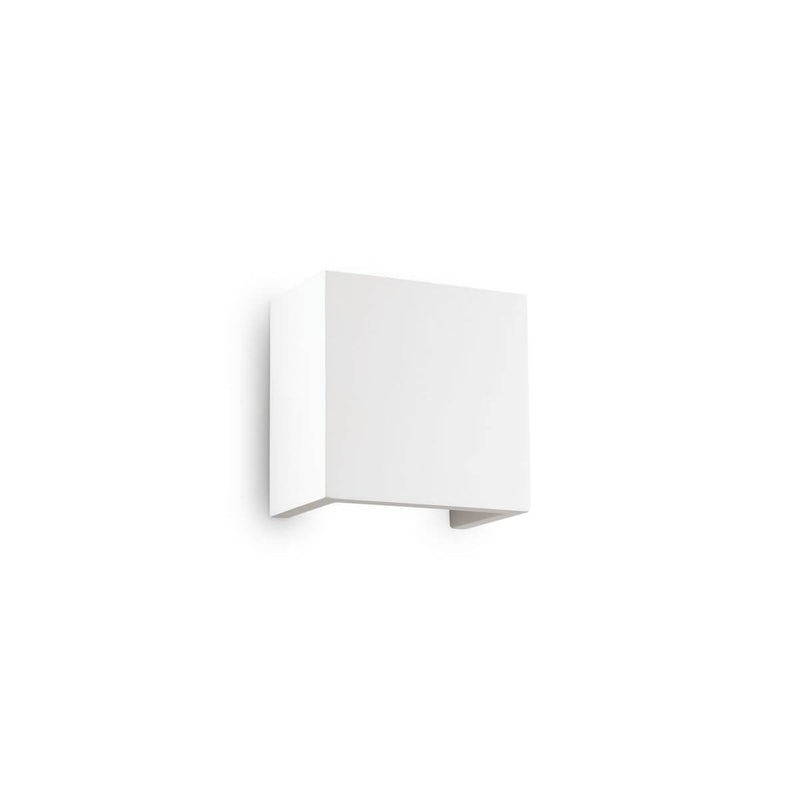 Applique murale Flash Gesso blanche, plâtre, L 12,5 cm