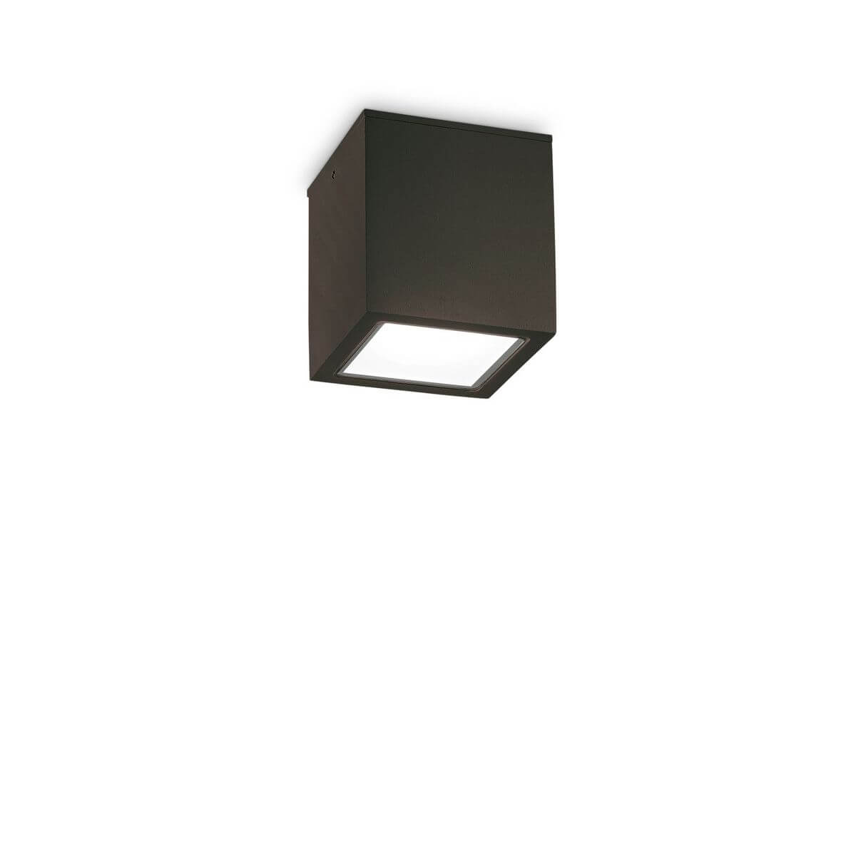 Plafonnier extérieur Techo noir, verre, L 9 cm