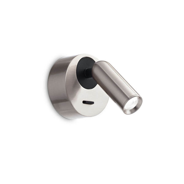 Applique murale Bean nickel, verre (260631)
