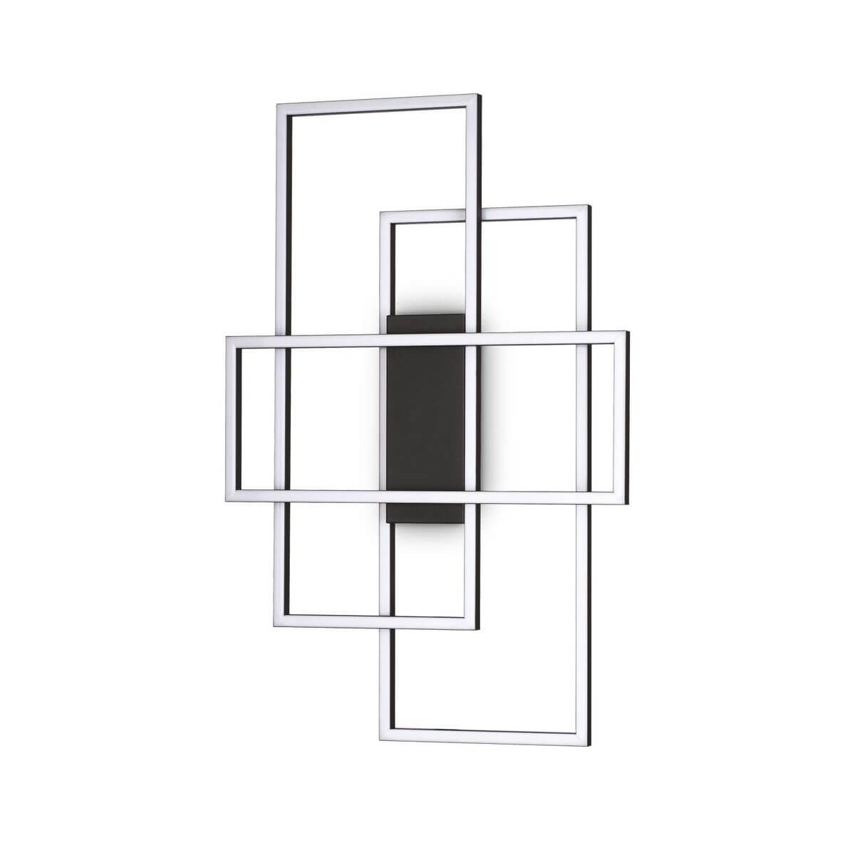 Plafonnier Frame noir, L 62,5 cm