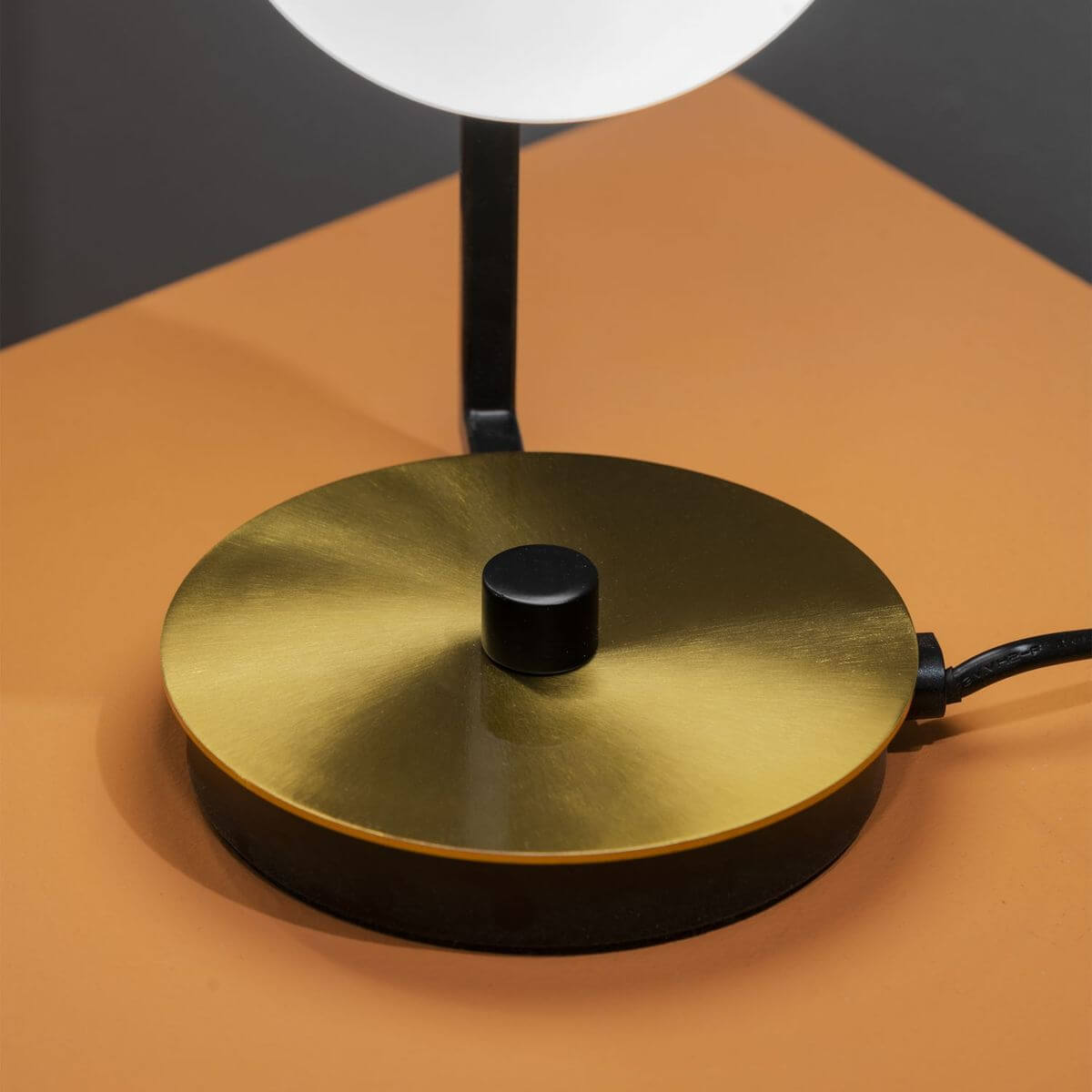 Lampe à poser Birds noire, verre