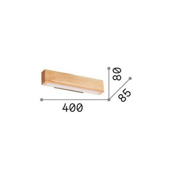 Applique murale Craft bois, verre