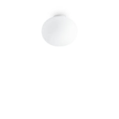 Plafonnier Cotton blanc, verre, Ø 30 cm