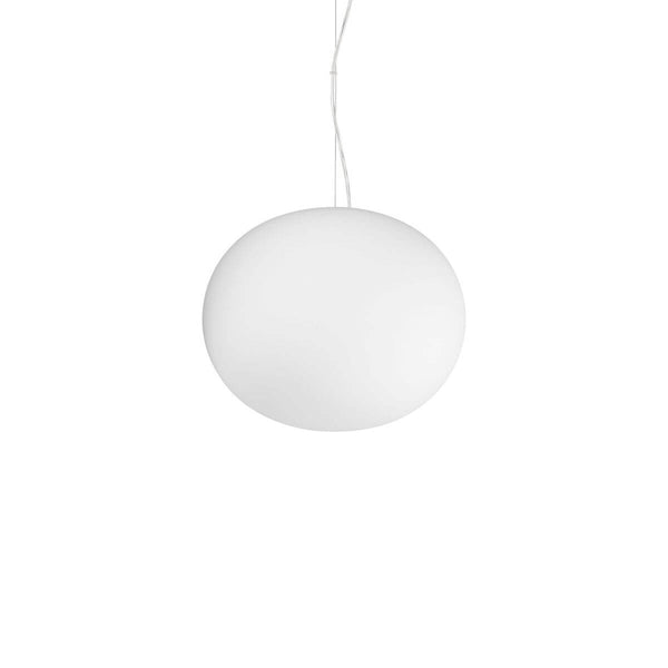 Suspension Cotton blanche, verre, Ø 30 cm