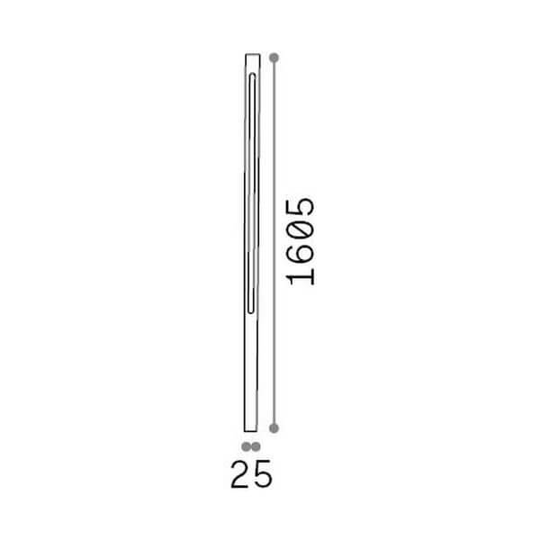 Lampadaire extérieur Jedi anthracite, verre (306803)