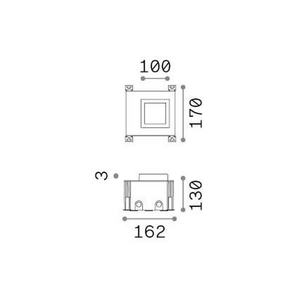 Luminaire extérieur Taurus, L 17 cm (325644)