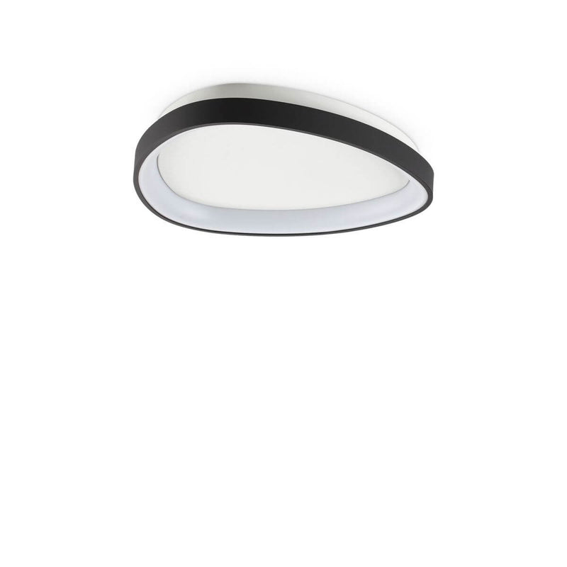 Plafonnier Gemini noir, Ø 42,5 cm