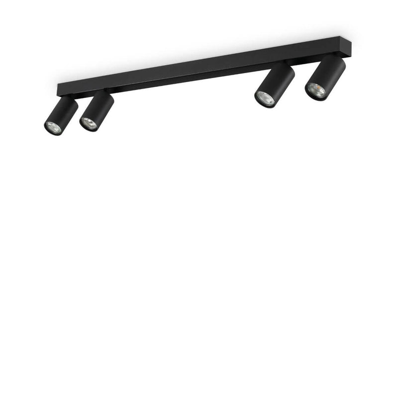 Plafonnier Profilo 4 lumières noir