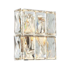 Applique murale Intero dorée, cristal