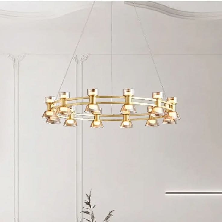 Plafonnier rond en forme d'haltère italien | Designix - Luminaire - https://designix.fr