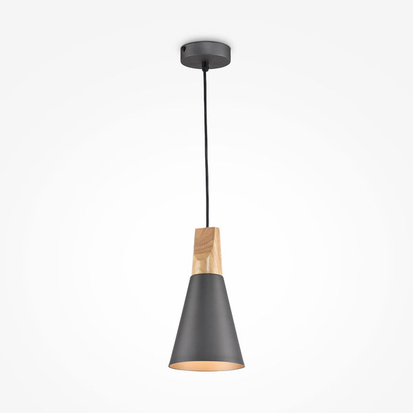 Bicones Suspension luminaire gris