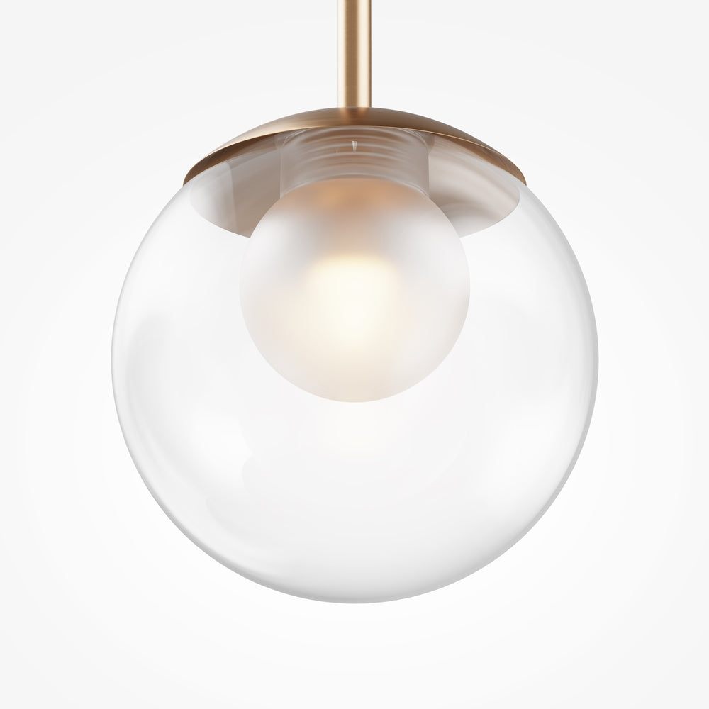 Basic form Suspension luminaire doré