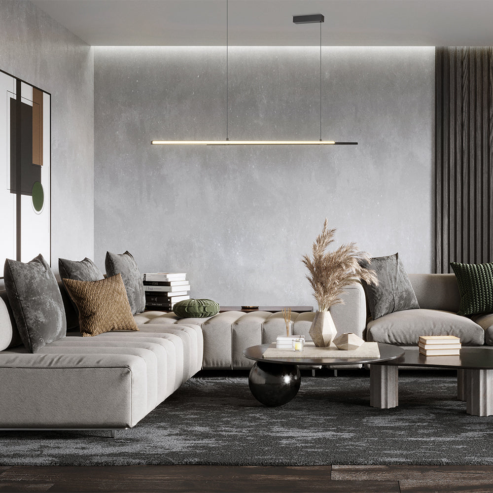 Halo Suspension luminaire noir