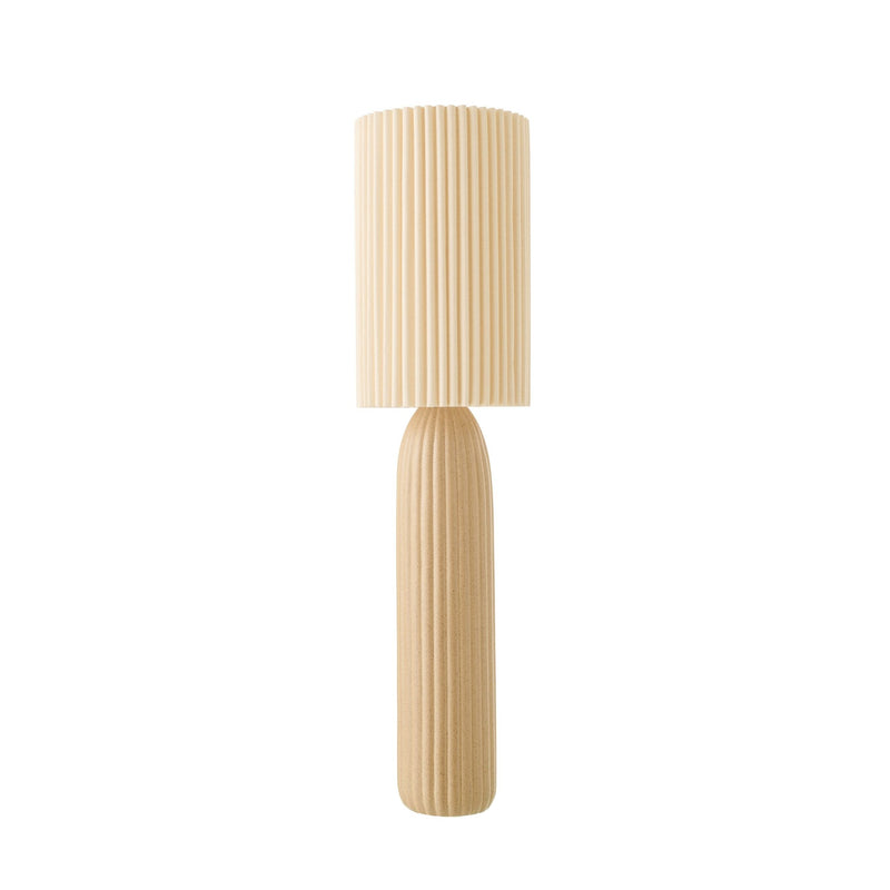 Lampadaire Ruth en céramique camel, grand modèle
