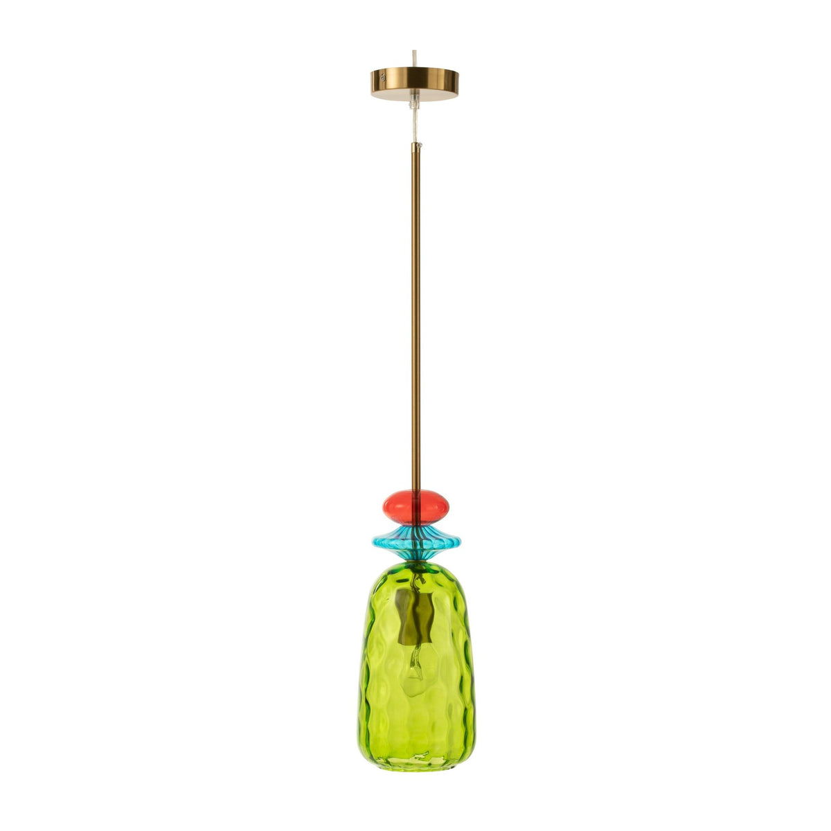 Suspension Laurence en verre multicolore