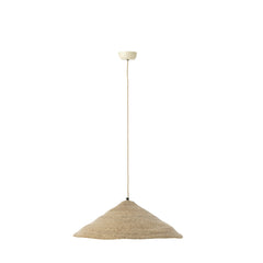 Suspension chapeau Moonj en jonc clair naturel, petit modèle