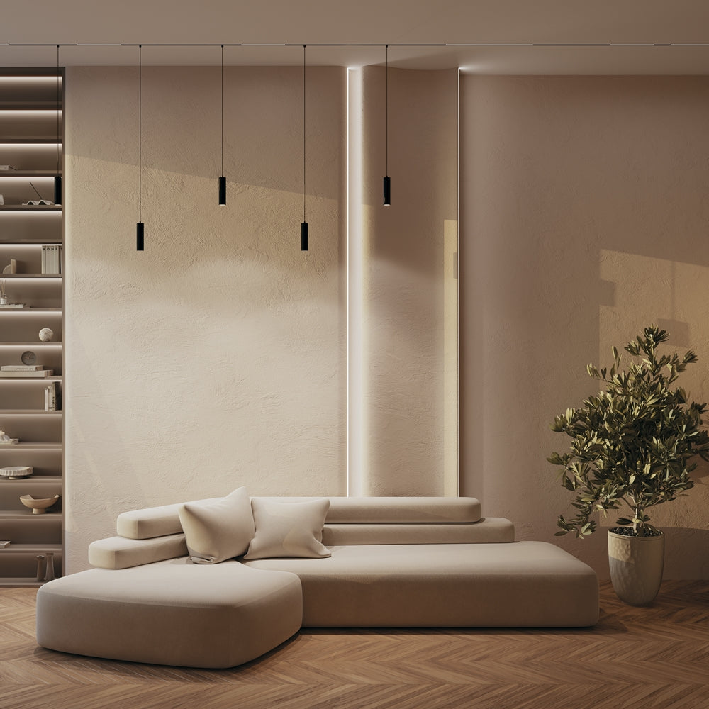 Focus LED Suspension luminaire noir