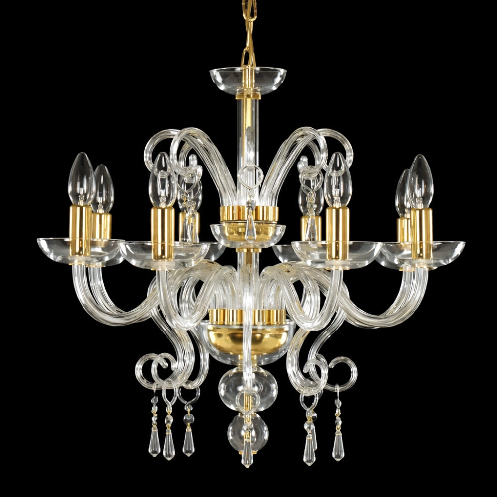 Lustre en verre transparent AL059