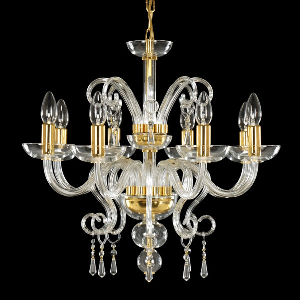 Lustre en verre transparent AL059