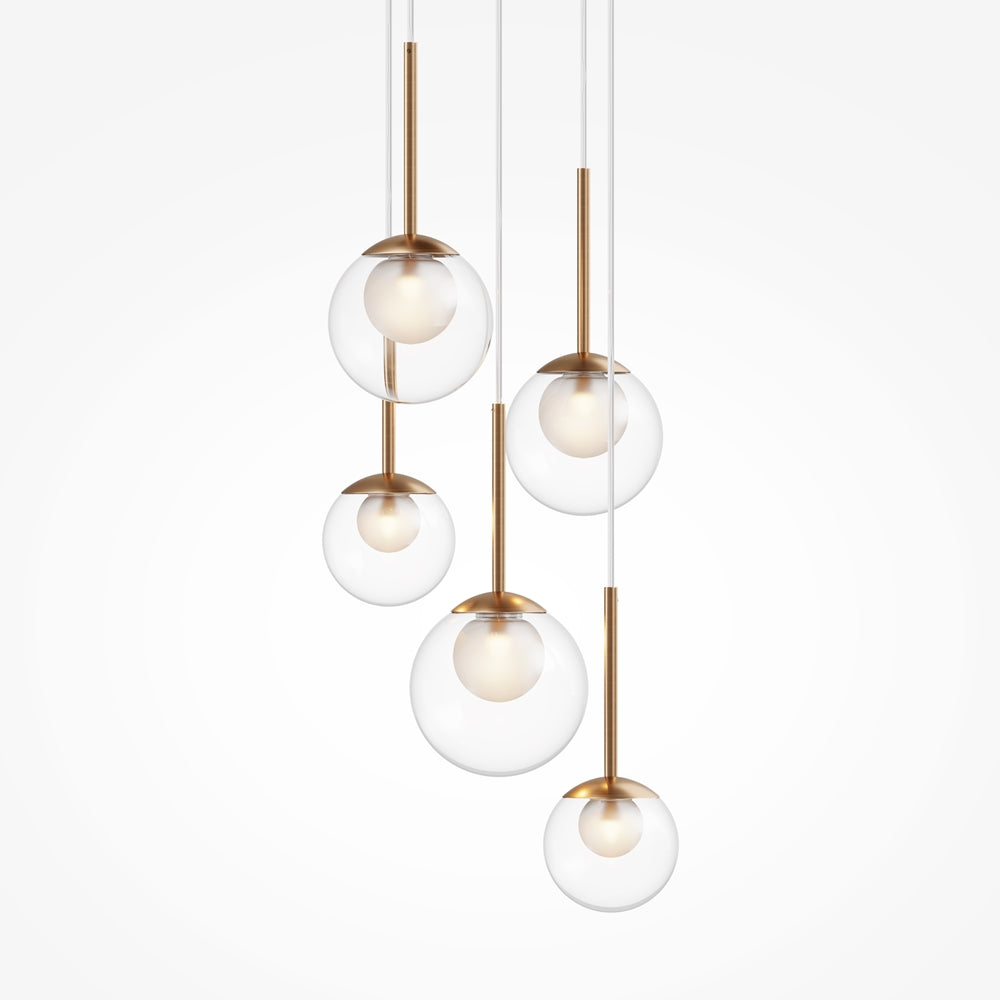 Basic form Suspension luminaire doré
