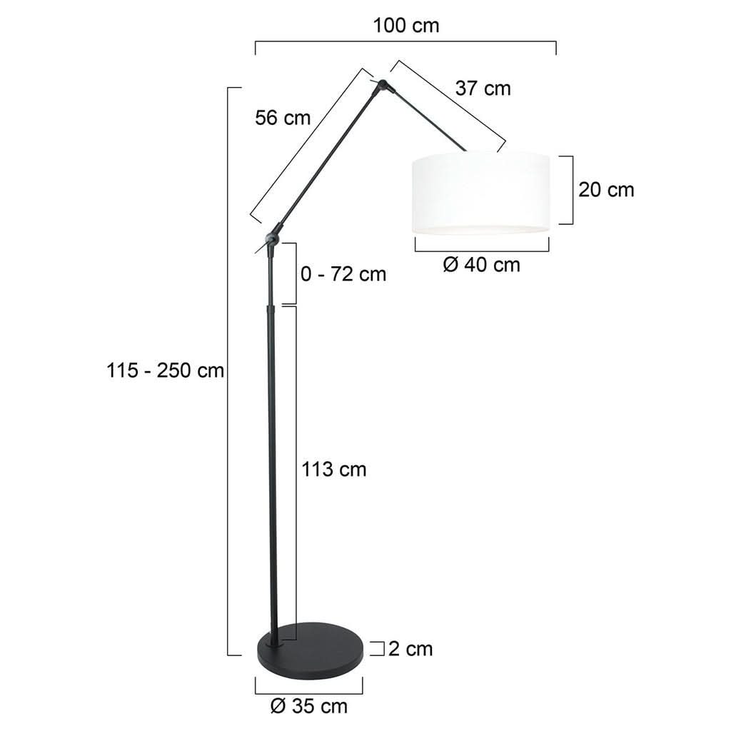 Lampadaire Arceau Déporté | Aris - Designix Lampadaire