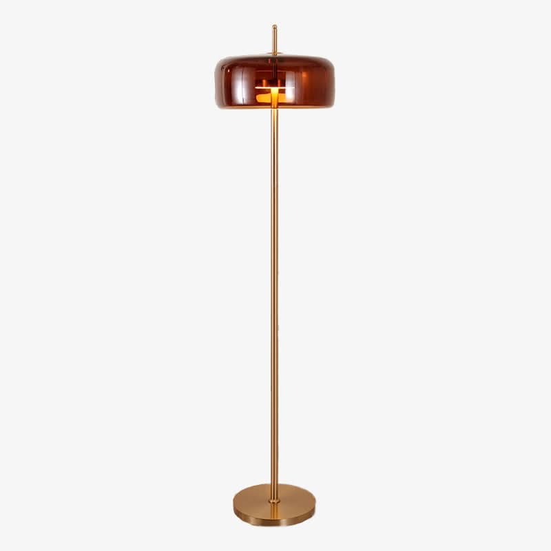 Lampadaire design arrondie en verre fumé Chandelier | Designix - Luminaire - https://designix.fr
