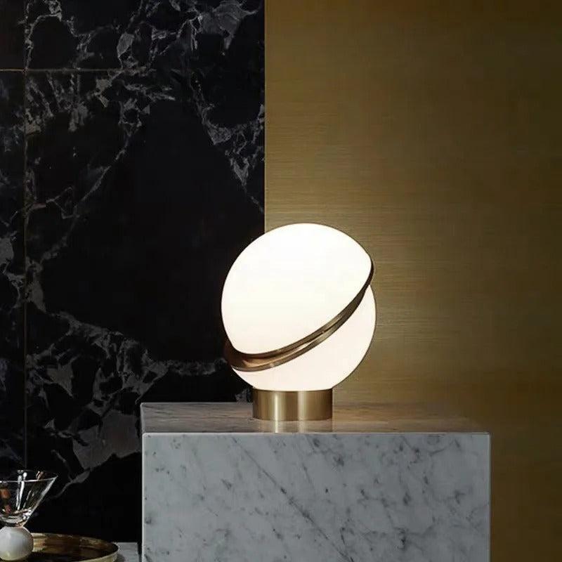Lampe à Poser Design Italien | Sphère Luminosa - Designix Lampe de chevet Blanc Chaud