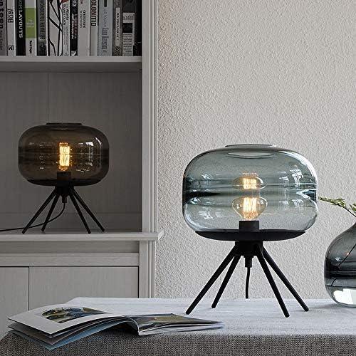 Lampe à Poser en Verre | Sphère Lumineuse - Designix Lampe de chevet Bleu
