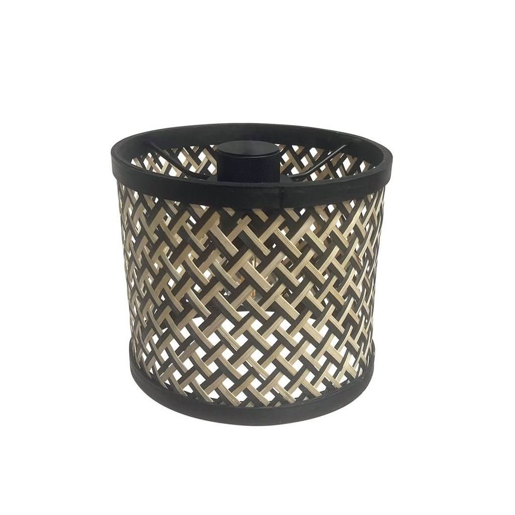 Lampe Arc 3 Lumières Bambou Noir | Yale - Designix Lampadaire