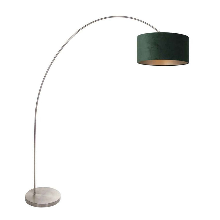 Lampe Arc Velours Vert | Dila - Designix Lampe de Table
