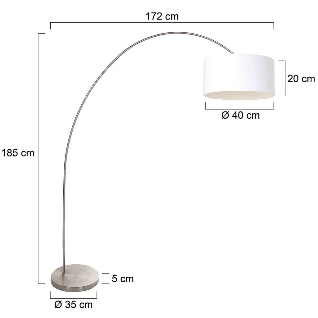 Lampe Arquée Élégante | Solva - Designix Lampadaire
